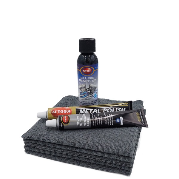 RVS uitlaat poetsset