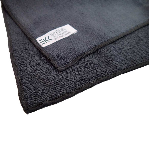 Microvezeldoek zwart Maxi Soft 40 x 85 cm  (2 stuks)