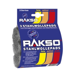 RAKSO Staalwol pads (gradatie 00 - 1 - 3)