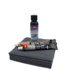 RVS uitlaat poetsset